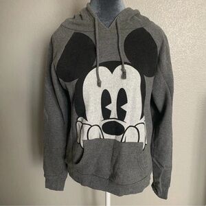 Mickey Mouse Disney Medium Grey Pullover Hoodie Sweater